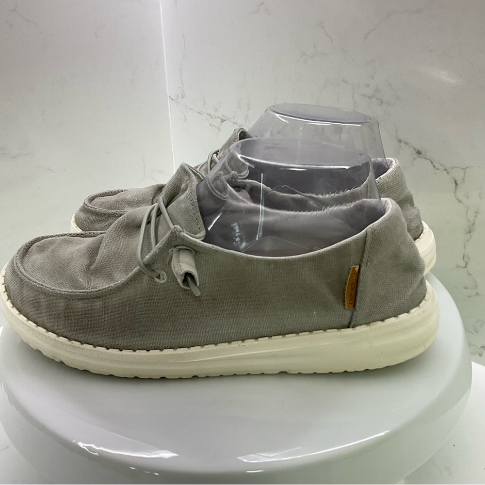 hey dude wendy linen light grey